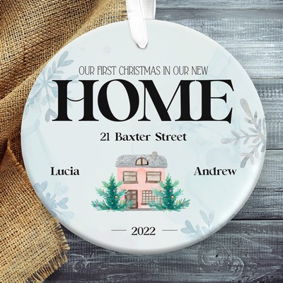 First Christmas In Our New Home Christmas Ornament Couples Gift, Housewarming Gift, New Home Ornament, First Home Ornament for Couples