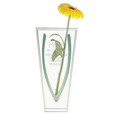 Personalized Glass Bud Vase for Mom
