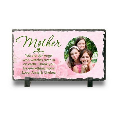 Personalized Photo Slate Plaque for Mother