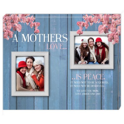 A Mothers Love Double Photo Wall Canvas
