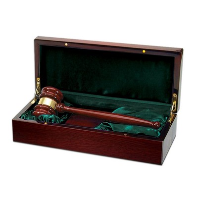 Piano Finish Judge Gavel with Rosewood Case