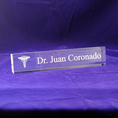 Medical Acrylic Desk Nameplate