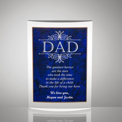 Handsome Dad Gift Plaque with Poetry Inscription