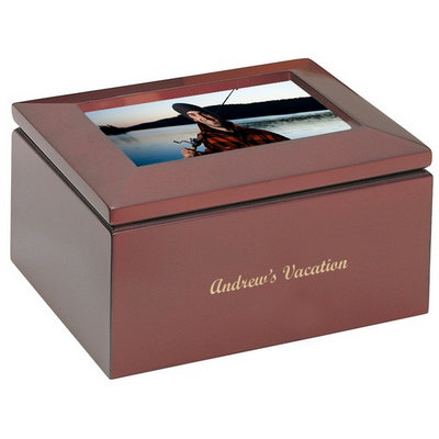 Personalized Keepsake Box with Picture Frame