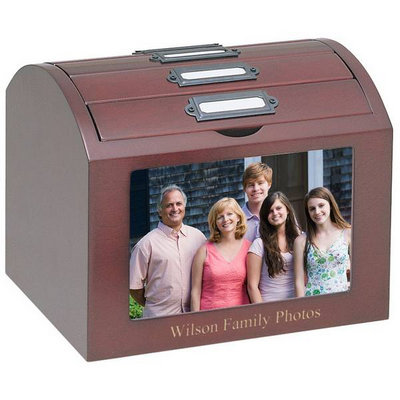 Personalized Deluxe Rosewood Photo Treasure Box