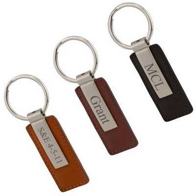 Personalized Modern Leather Key Chain