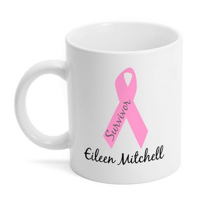 Breast Cancer Survivor Pink Ribbon Mug