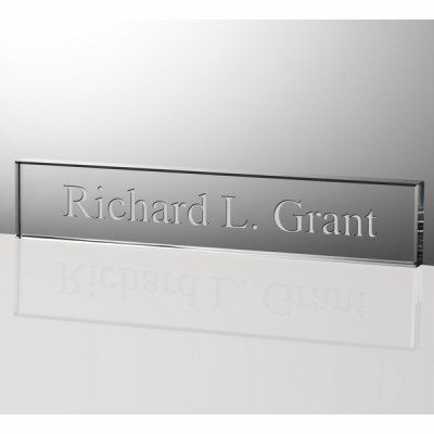Personalized 12 inch Crystal Nameplate