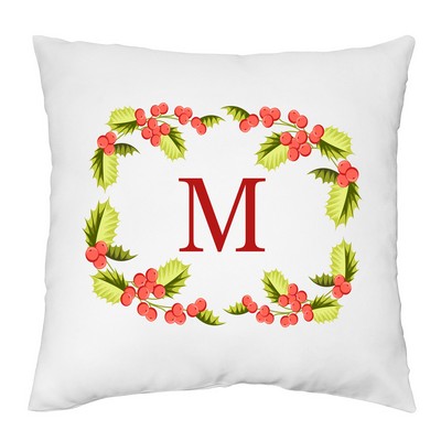 Christmas Wreath Personalized Pillow Case
