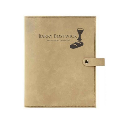 Communion Light Brown Leatherette Personalized Bible Book Cover