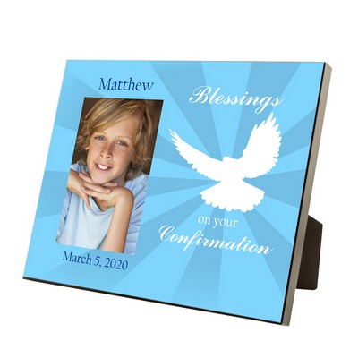 Confirmation Blessings Personalized 4x6 Photo Frame for Boys