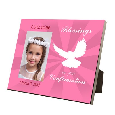 Confirmation Blessings Personalized 4x6 Photo Frame for Girls