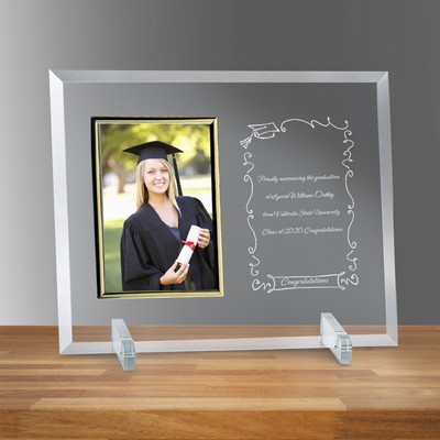 Congratulations Graduate Glass 4" X 6" Personalized Photo Frame