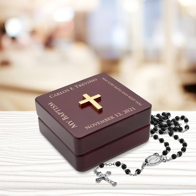 Contemporary Wooden Rosary Box