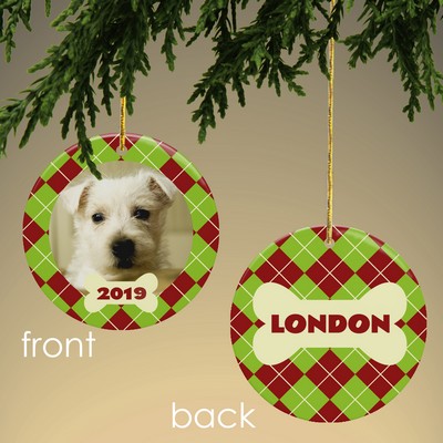 Dog Personalized Photo Ornament