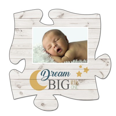 Dream Big Puzzle Wall Plaque with Baby's Picture