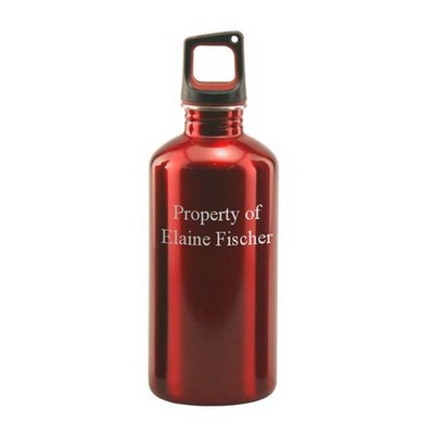 Personalized Red Stainless Steel Water Bottle
