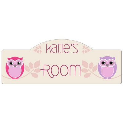 Girls Room Personalized Owl Door Sign