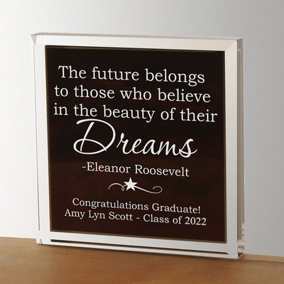 Graduate Inspirational Quote Paperweight
