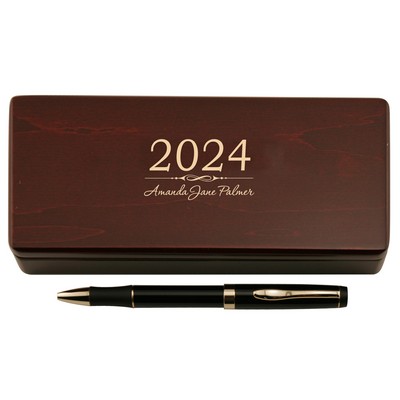 Graduating Class Pen in Personalized Wooden Case Set