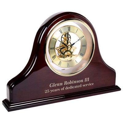 Grand Piano Personalized Rosewood Mantel Clock