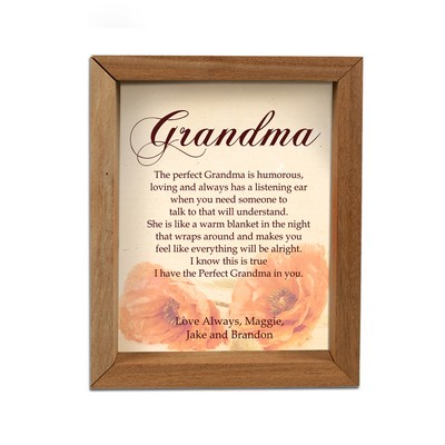 Grandmothers Love Personalized Framed Shadow Box