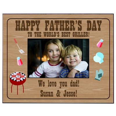 Griller Dad Fathers Day Picture Frame