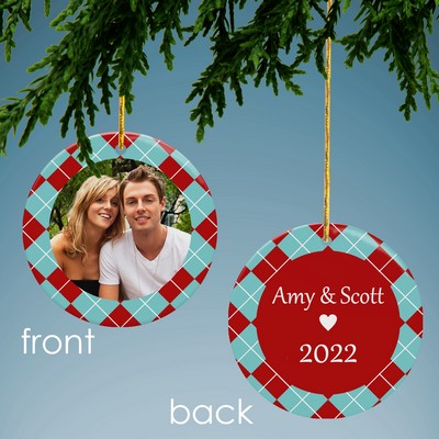 Holiday Cheer Personalized Photo Ornament