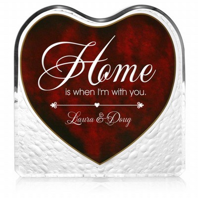 Home With You Red Heart Personalized Keepsake