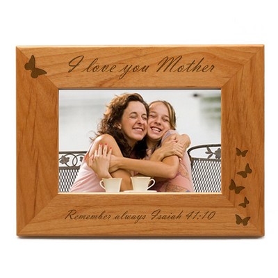 I Love You Mother Butterfly Photo Frame
