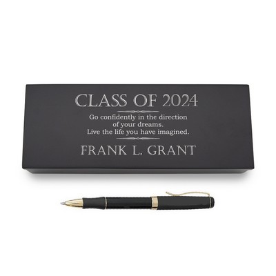 Inspirational Graduation Pen in Personalized Wooden Case