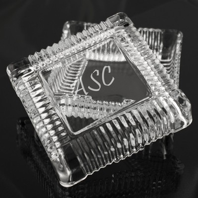 Small Square Crystal Trinket Box