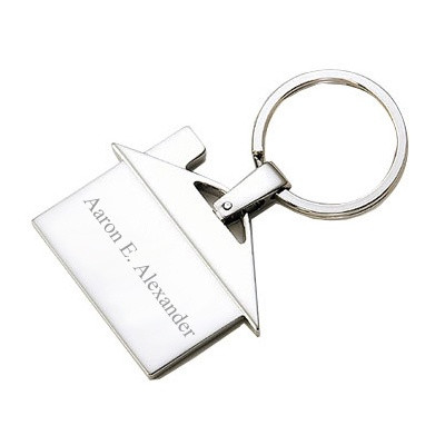 Personalized House Keychain