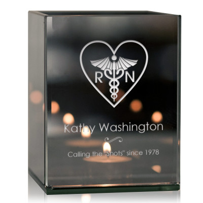 Personalized Nurse Thank You Tea light Candle Holder