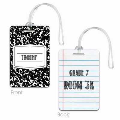 Personalized Composition Book Name Tag