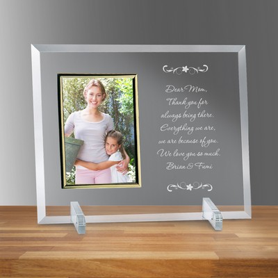 Letter to Mom 4" X 6" Glass Personalized Photo Frame