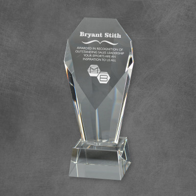Lucent Crystal Award Pillar