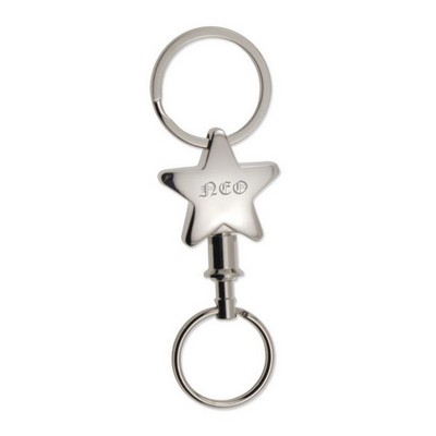 Shimmering Star Detachable Key Chain - ON CLEARANCE WHILE SUPPLIES LASTS