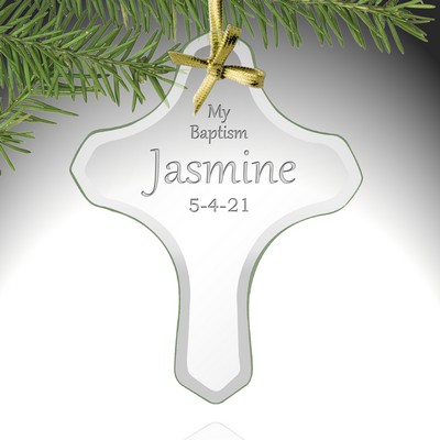 My Baptism Personalized Cross Ornament