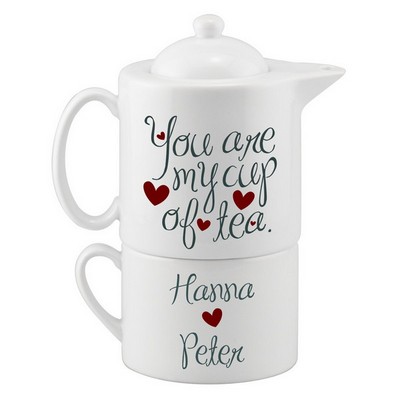 You are My Cup of Tea Personalized Tea Set