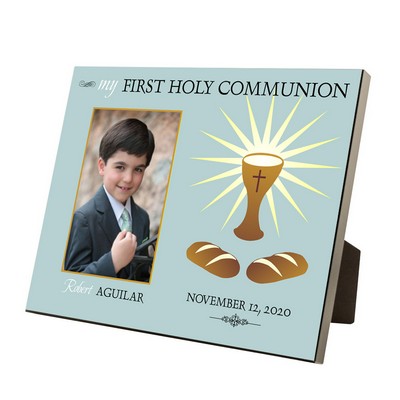 My First Holy Communion Personalized 4x6 Picture Frame for Boys