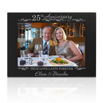 25th Silver Wedding Anniversary Picture Frame