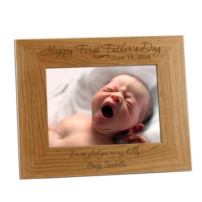 5x7 First Fathers Day Personalized Frame