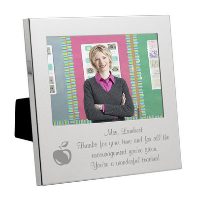 Silver  Apple Message From the Heart Teacher Frame