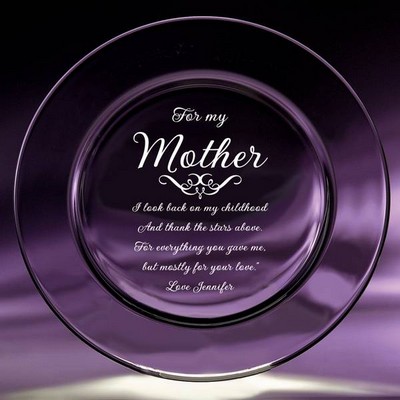 Mother Crystal Keepsake Plate