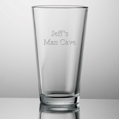 Personalized 16 oz Beer Glass