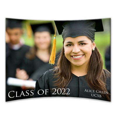 Personalized 8 x 10 Graduation Curved Acrylic Photo Panel
