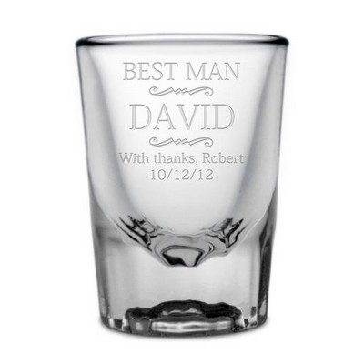 Personalized Best Man Shot Glass