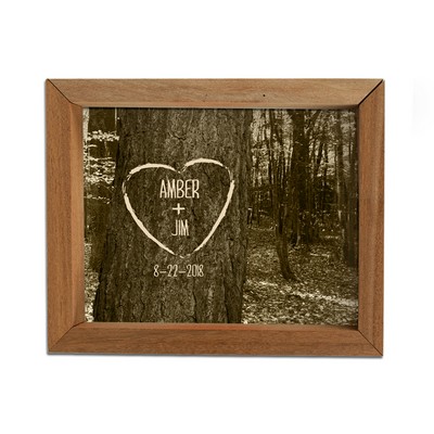 Personalized Carved Heart Framed Shadow Box