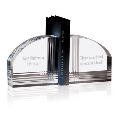 Personalized Crystal Decorative Bookends